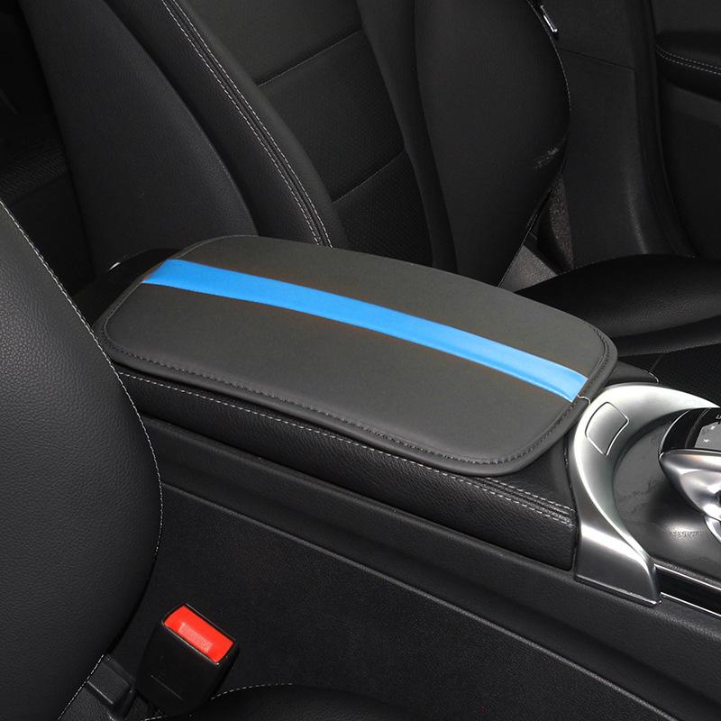 Universal Non-Slip Black Car Armrest Pad - Wear-Resistant Interior Accessory