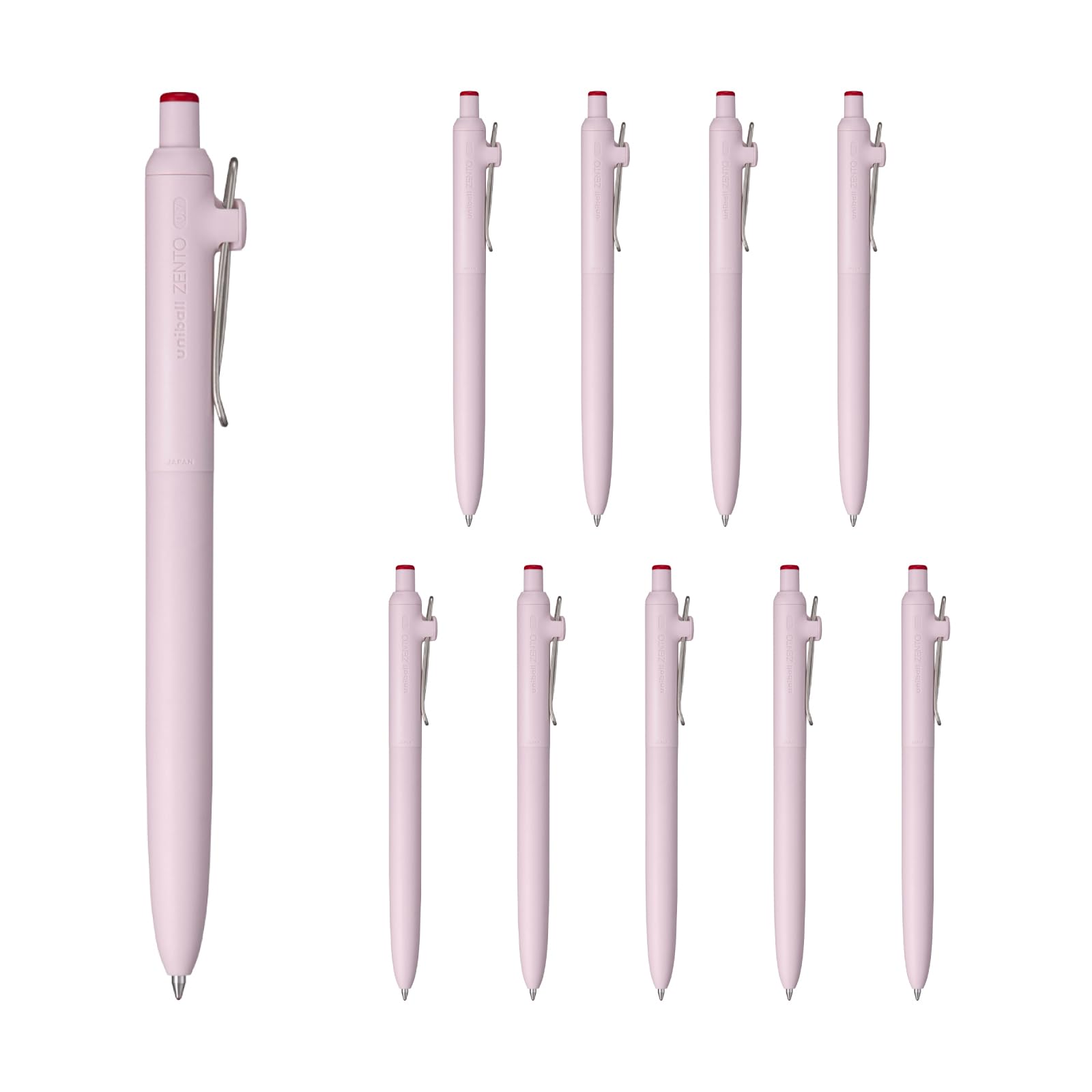 

Mitsubishi Pencil Uniball ZENTO Basic Шариковая ручка, 10 шт., Водобазовое чернило, 0,7 мм, Красный, (UBNZS07.1510P) красный