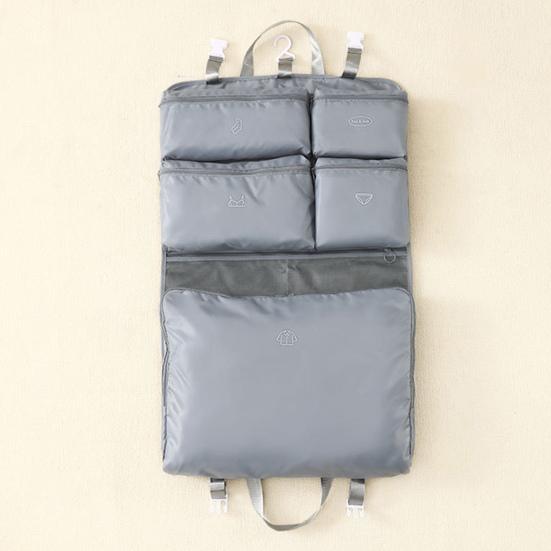 Clothes Storage Bag Suitcase Organizer Bag Large Capacity Multiple Compartments Dustproof Hanging Foldable Luggage Organizer Bag
