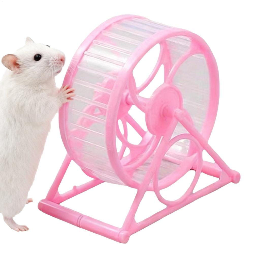Quiet Hamster Wheel Silent Breathable with Stand Hamster Exercise Wheel for Cage Running for Small Medium Breeds Golden Bears