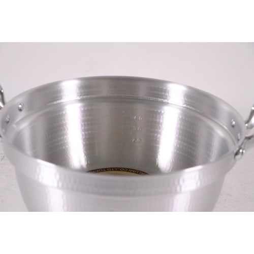Nakao Aluminum Manufacturing Aluminum King Hammered Cooking Pot (with Measuring Scale) 30cm