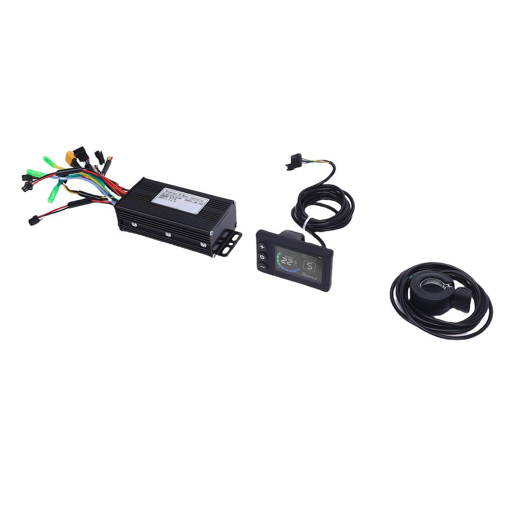 Electric Bike Controller Kit 36V 48V 26A 3 Mode Controller with 130X Thumb Throttle S869 Color Displ