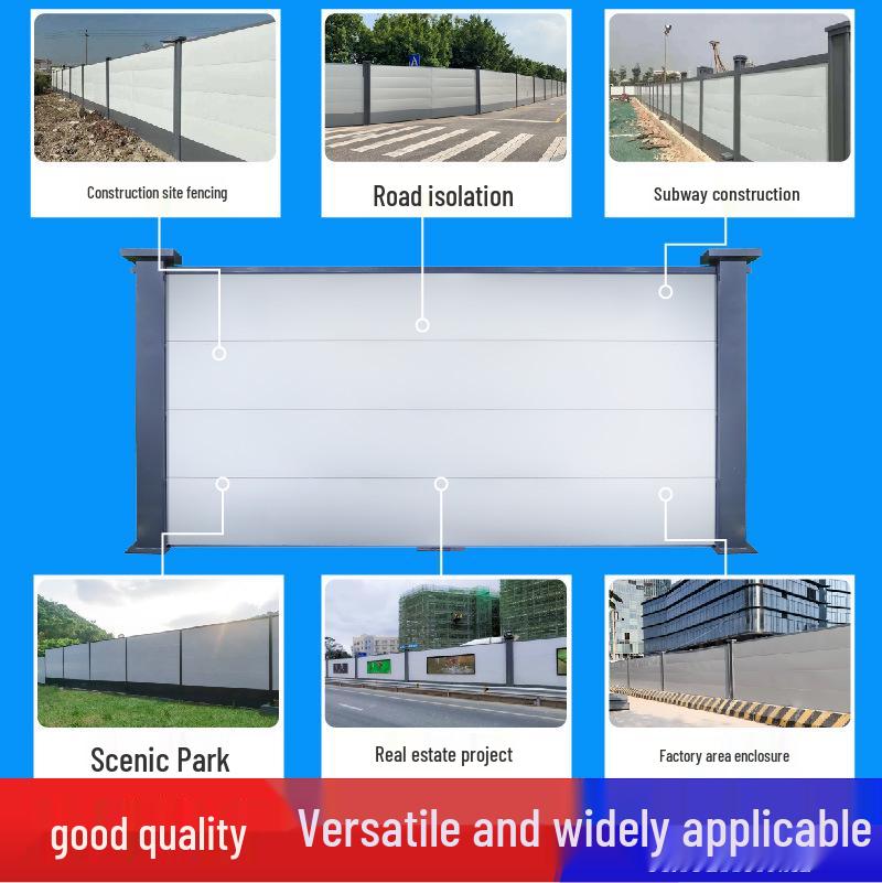 Prefabricated Steel Structure Safety Barrier for Road and Subway Construction Sites