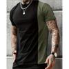 Short-sleeved T-shirt Printing Process Can Be Worn Inside and Outside, Loose Stripes