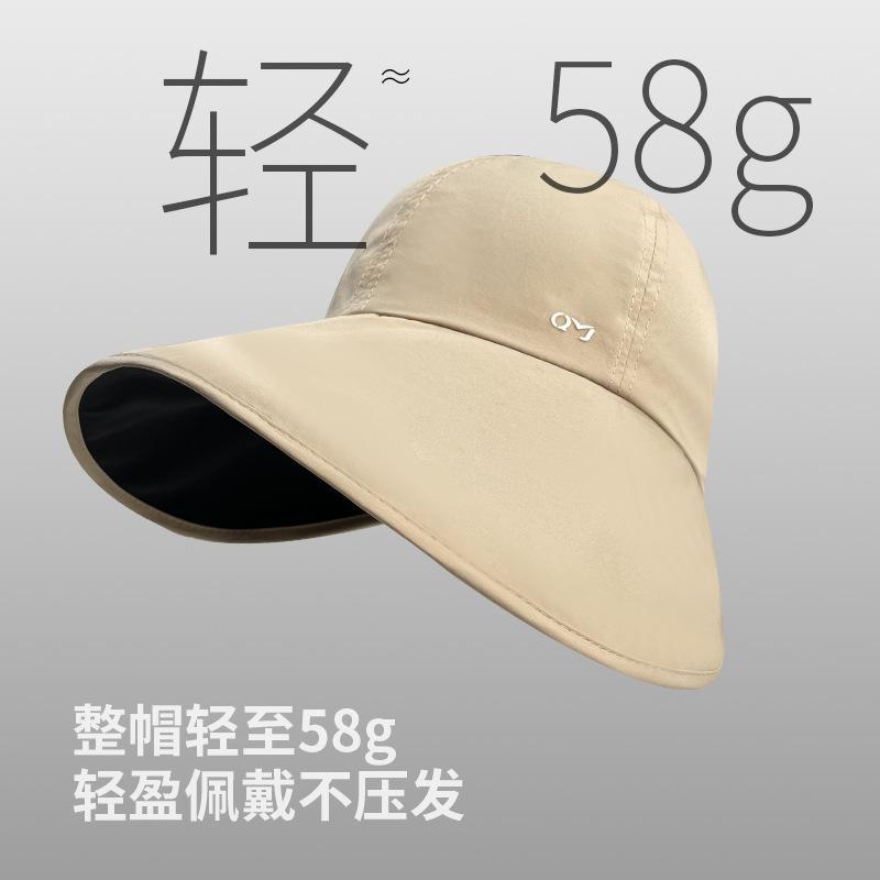 Upgraded Vinyl Large Brim Sun Hat Children'S Summer Sun Protection Hat Versatile Face Small Uv Protection Bucket Hat