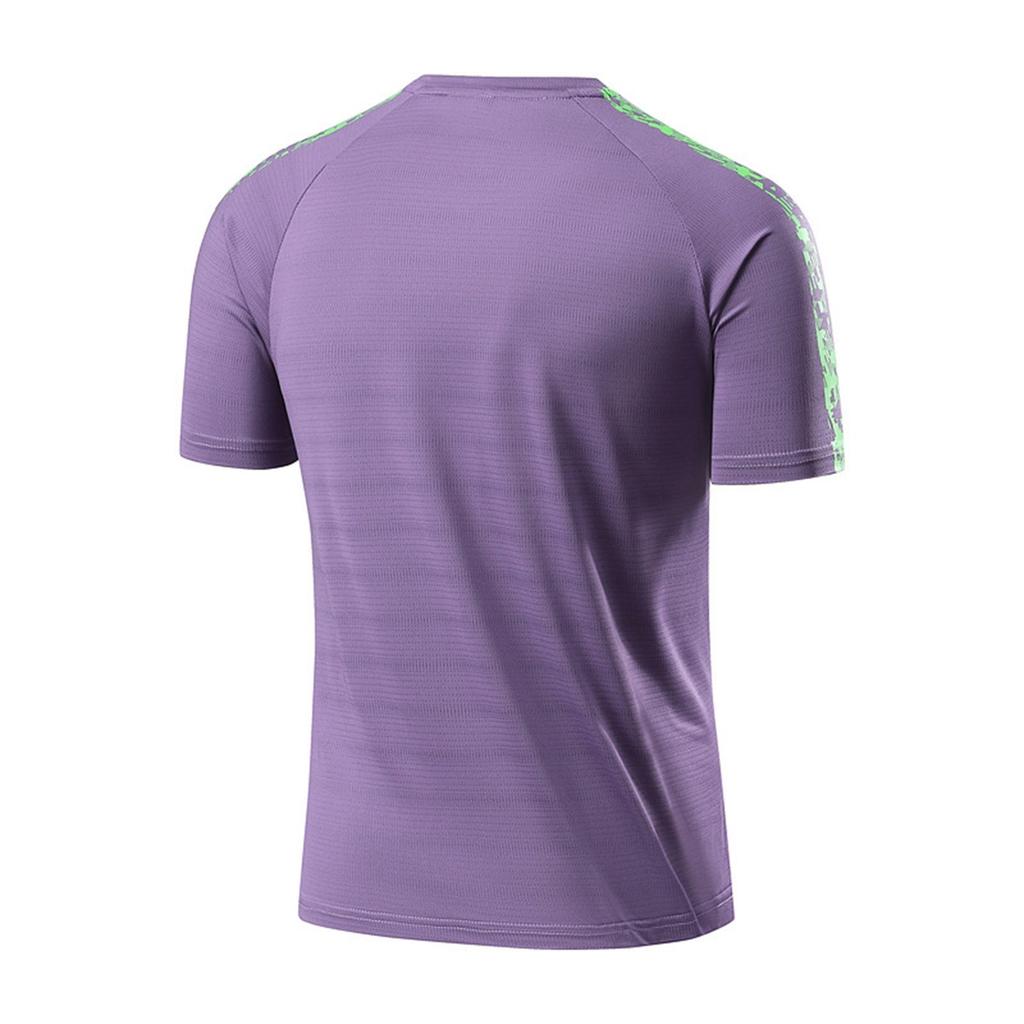 Zomer Heren Skinny IJszijde Ademend Ronde Hals Sneldrogend Kleding Casual Sport T-shirt Tops