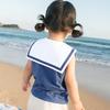 Koala Bibi Unisex Pure Cotton Sleeveless Sailor Top