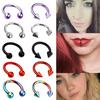 Stainless Steel Cone Spike Horseshoe Circular Septum Nose Ring Nipple Hoops Nose Septum Eyebrow Ear Piercing Body Jewelry
