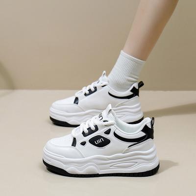 Witte Schoenen voor Dames Nieuwe Herfst Studenten Alles-Match Casual Ins Mode Schoenen Dikke Zool Mode Sneakers