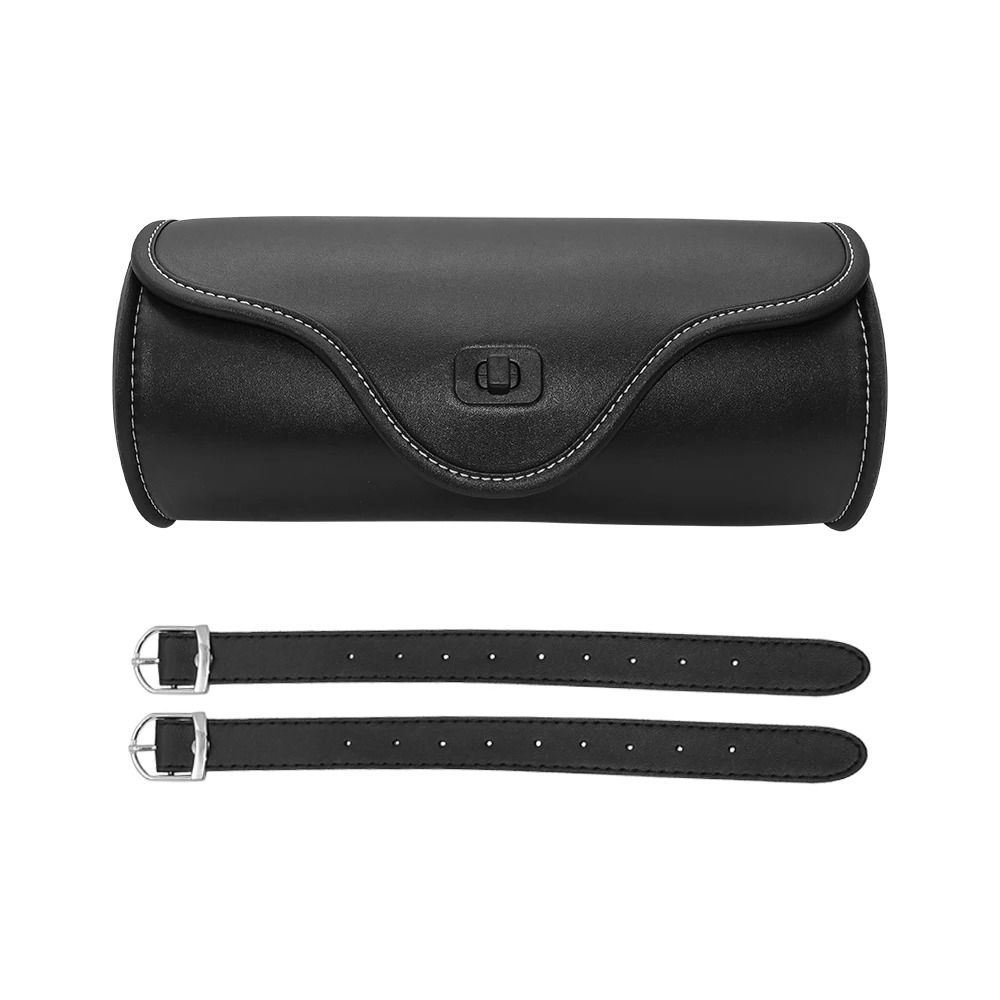 Retro Motorcycle Tool Bag Waterproof Saddle Tail Pack Sturdy Front Fork Barrel Bag Mounting