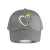 Autism Support Heart Puzzle Baseball Cap Fashion Unisex Sunhat Womens Outdoor Sports Snapback Cap