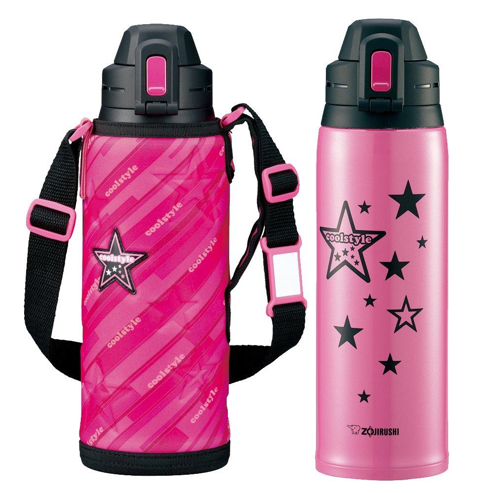 Zojirushi Stainless Steel Water Direct Drink Sports Bottle, Type, Style, Cold-Only, 1.03L, SD-EA10-PL розовый