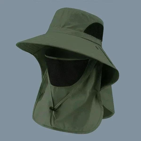 Summer Hat for Men Women Outdoor Fisherman Hat UV Anti Neck Protection Sun Fishing, Growing Vegetables, Outdoor Sports Sun Hat