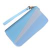 Long Wallet Purse Wallet PU 2 Way Zipper 2 Compartments Large Capacity Color Collision Hand Purse for Women Adults