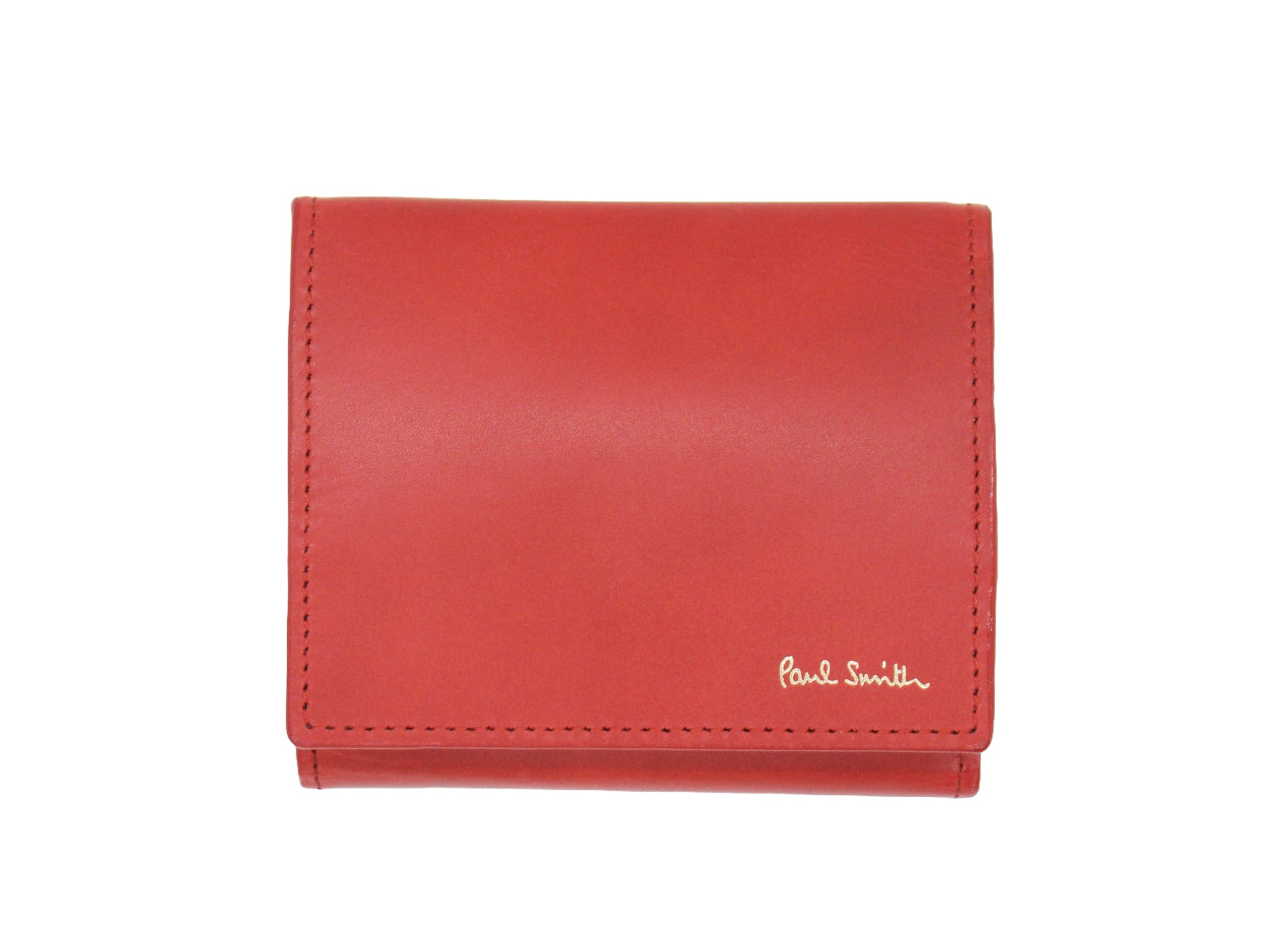 

Класичний гаманець Paul Smith, чоловічий міні-гаманець з двома згинами, відділенням для монет та кишенею для карток, червоний