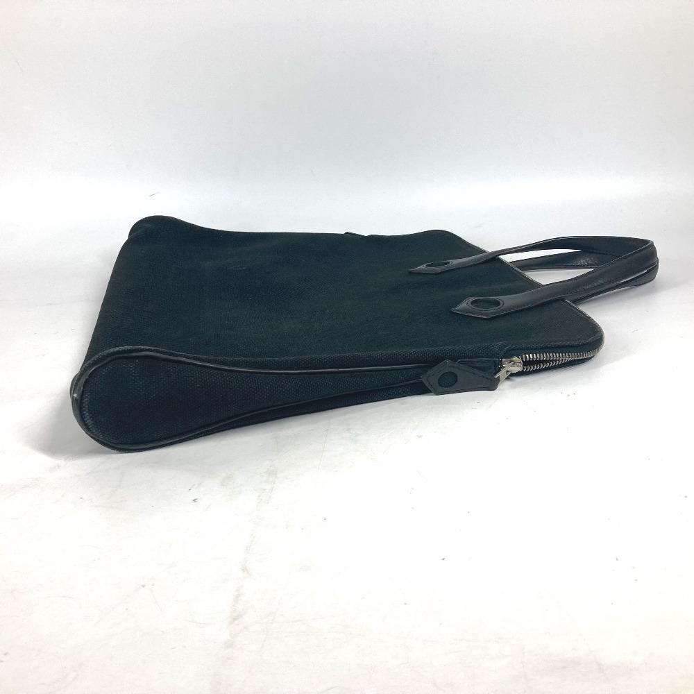 HERMES Sac Ibou PM Bag Tote Bag Hand Bag Leather/Canvas Black