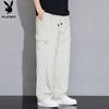 Playboy Men's Ice Silk Loose Fit Cargo Pants