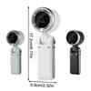 Handheld Fan With Digital Display Portable Travel Handheld Fan Mini Foldable Desk Fan With 5-Speed Adjustable For Outdoor