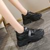 Autumn and winter new women's shoes platform sports shoes solid color round head casual shoes women