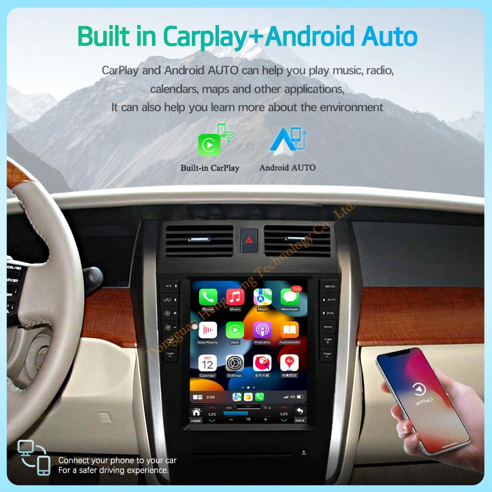10.4" For Nissan Teana J31 SM5 2003-2007  Navigation Car Multimedia Player GPS Radio Android12 8+128G 8Core CarPlay 4G 360Camera