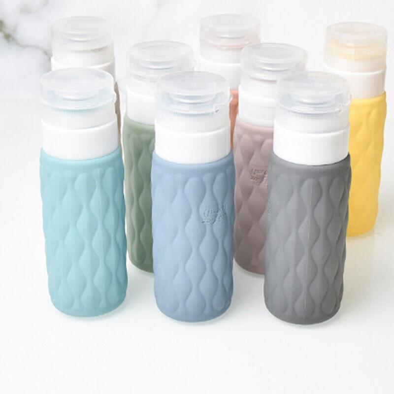 

Портативная силиконовая дорожная бутылка для хранения косметики, многоразовая бутылка для лосьона Leakpr