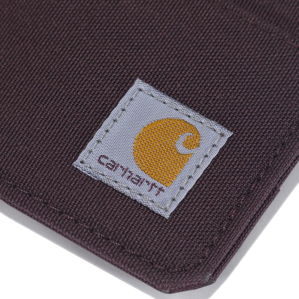 Carhartt Damen Lässiges Nylon-Entenstoff Reißverschluss Kartenetui Geldbörse, Nylon-Entenstoff Reißverschluss (Tiefes Weinrot). Einheitsgröße, Lässiges Nylon-Enten-Reißverschluss-Kartenetui Geldbörse