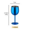 New Stainless Steel Wine Cup Cocktail Creative Metal Wine Bar Restaurant Champagne Red Wine Glass Bar Accessories