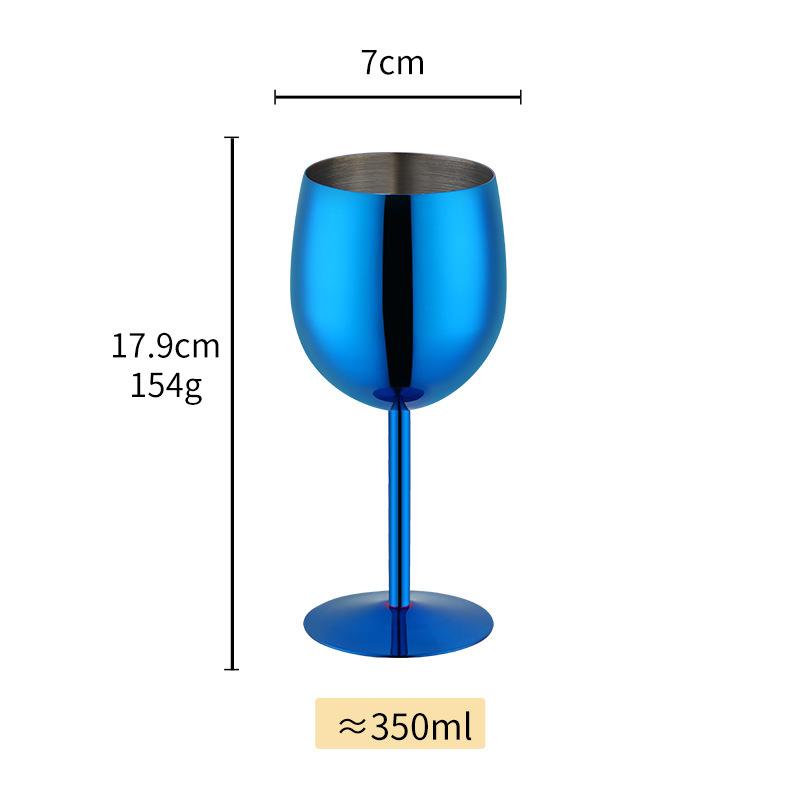 New Stainless Steel Wine Cup Cocktail Creative Metal Wine Bar Restaurant Champagne Red Wine Glass Bar Accessories