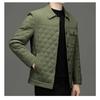 Minglu Autumn Winter Men's Parkas Luxury Autumn Winter Solid Color Single Breasted Business Casual Male Jackets and Coats 4XL