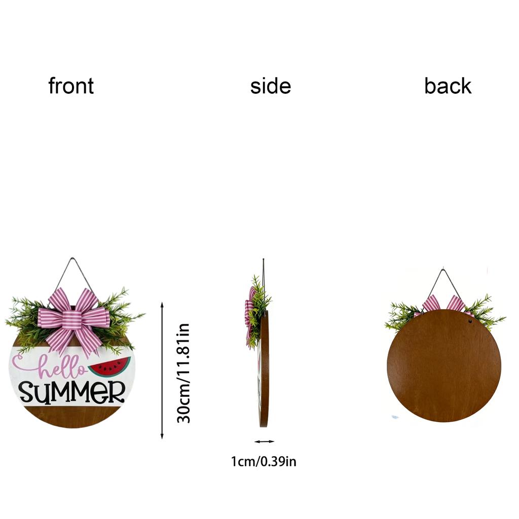 Wooden Hanging Tags, Hanging Signs, Summer Sweet Watermelon, Outdoor Garden,  Courtyard Decoration,