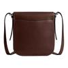 Coach Hitch 23 Magnetic Snap Pocket Natural Grain Leather Shoulder Crossbody Bag Medium Men Bags Dark-Brown CV979-MPL