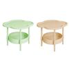 2 Tier Side Table, End Table Side Table Waterproof Small Sofa Coffee, Side Tables Bedroom Indoor Outdoor With Removable Tray For Living Room Bedroom B