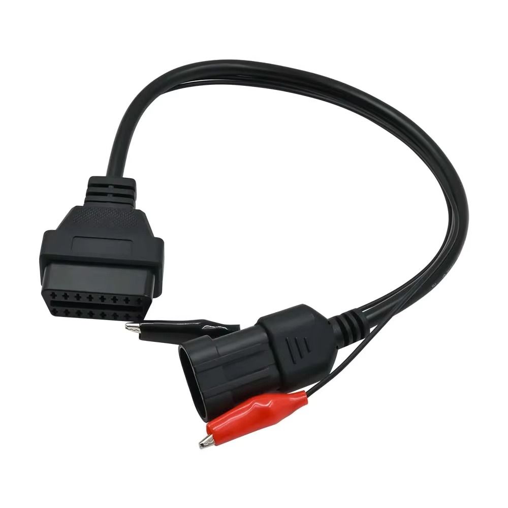 Black OBDII Connector Adapter 3Pin to 16Pin OBD2 Plug Adapter Diagnostic Cable Adapter  For Lancia