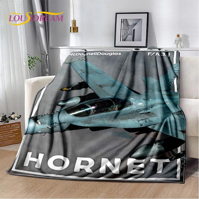 3D Air Force Jet Fighter Spitfire Aircraft Blanket,Flannel Soft Throw Blanket for Home Bedroom Bed Sofa Picnic Office Kids Cover