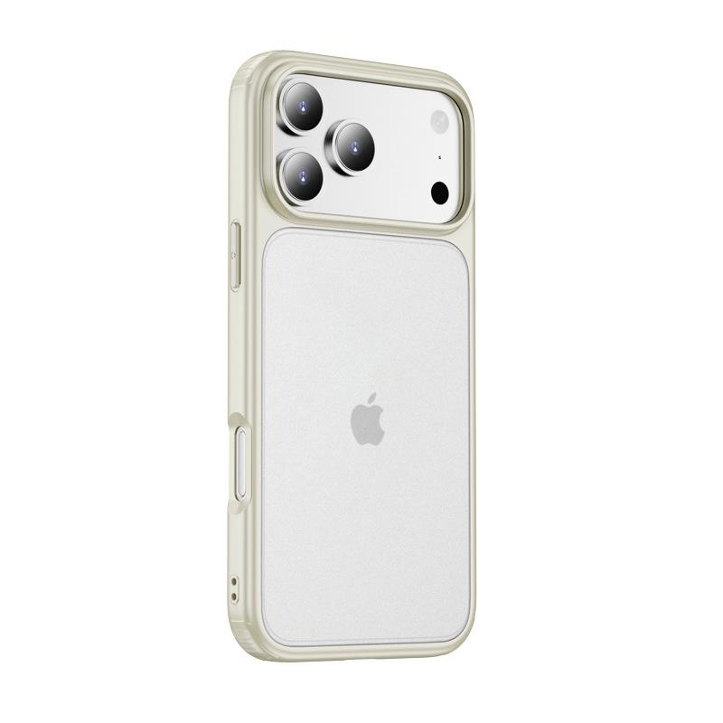 Applicable iPhone17ProMax Armor Magnetic Suction Mobile Phone Case Matte Surface Matte Apple 16 Airbag Anti-drop Protective Cover