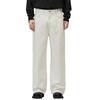 Men Pants Solid Color Straight Wide Leg Retro Style Pants with Pockets Zippered Trousers for Daily Home Streetwear Sports