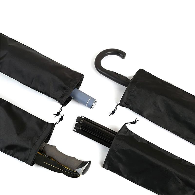 Long Strip Waterproof Drawstring Bag Black Oxford Fabric Storage Pouch for Yoga Mat Cool Mat Carpet Yoga Enthusiasts Fitness Use