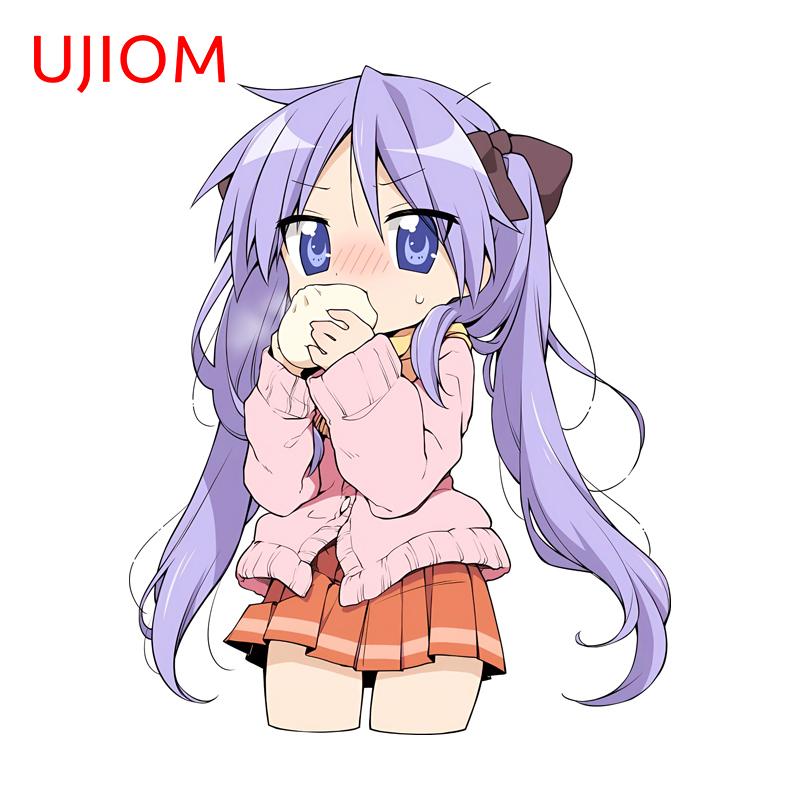 

UJIOM Cute Konata Izumi Wall Stickers Interesting Cartoon Vestibule Wardrobe Desk Decal High Quality Personal Home Decoration 20cm