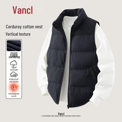 VANCL Men's Retro Corduroy Thermal Vest