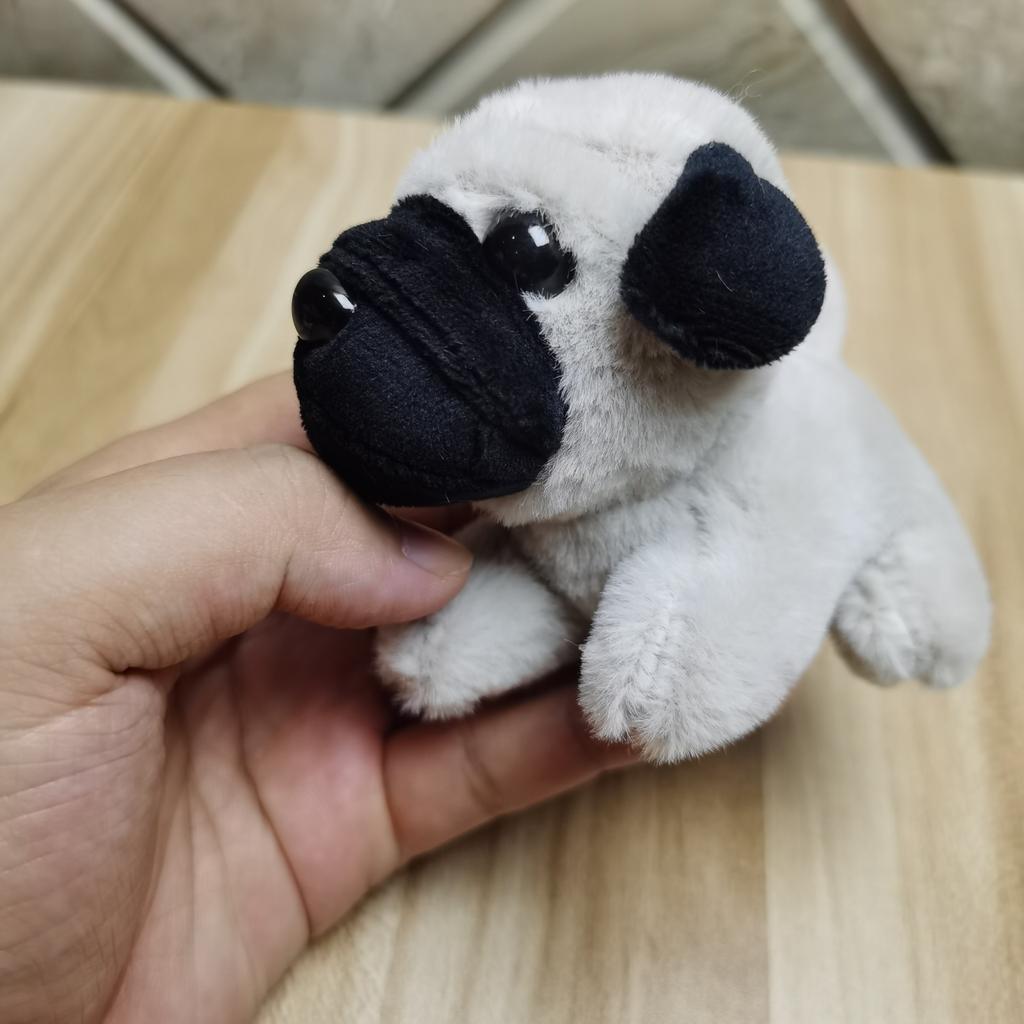 Brinquedo de Pelúcia Cachorro Shar Pei, Boneca Cachorrinho Boneca Pingente de Mochila Escolar