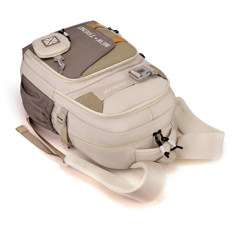 Plecak Ucznia Liceum Blok Kolorystyczny Duża Pojemność Wytrzymały Plecak