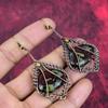 Drachenblutstein Ohrringe Kupferdraht umwickelt Edelstein Schmuck Kupfer Ohrring Handgemachter Schmuck Drahtwickel Ohrring Geschenke für sie Hängeohrring