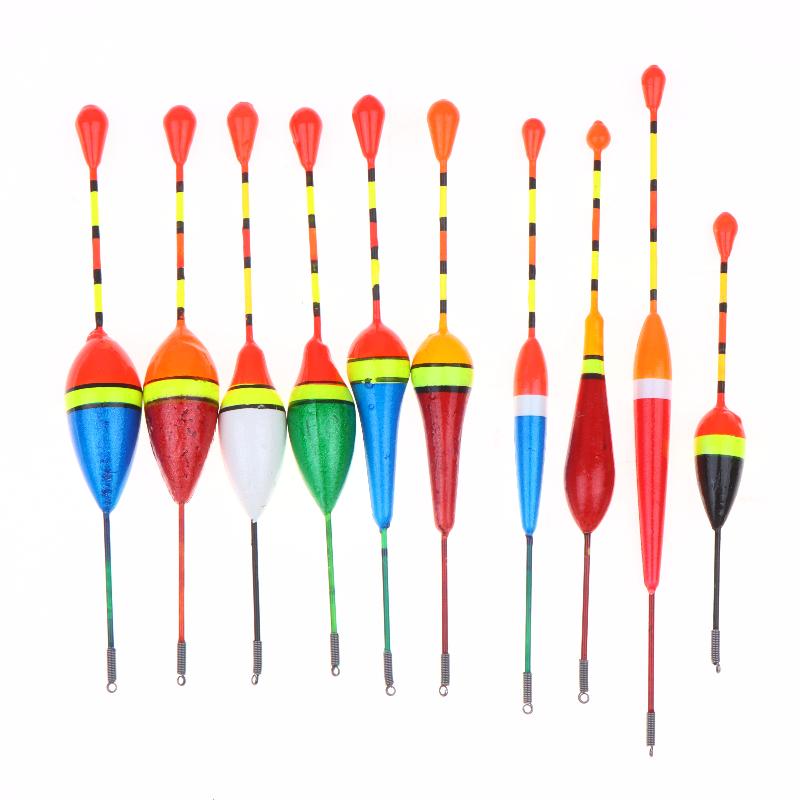 10Pcs Sensitivity Fishing Accessories 4.5/3/2.5/2.0/1.2/0.8/0.6G Light Stick Floats Fishing Floats Set Fishing Bobber Stick