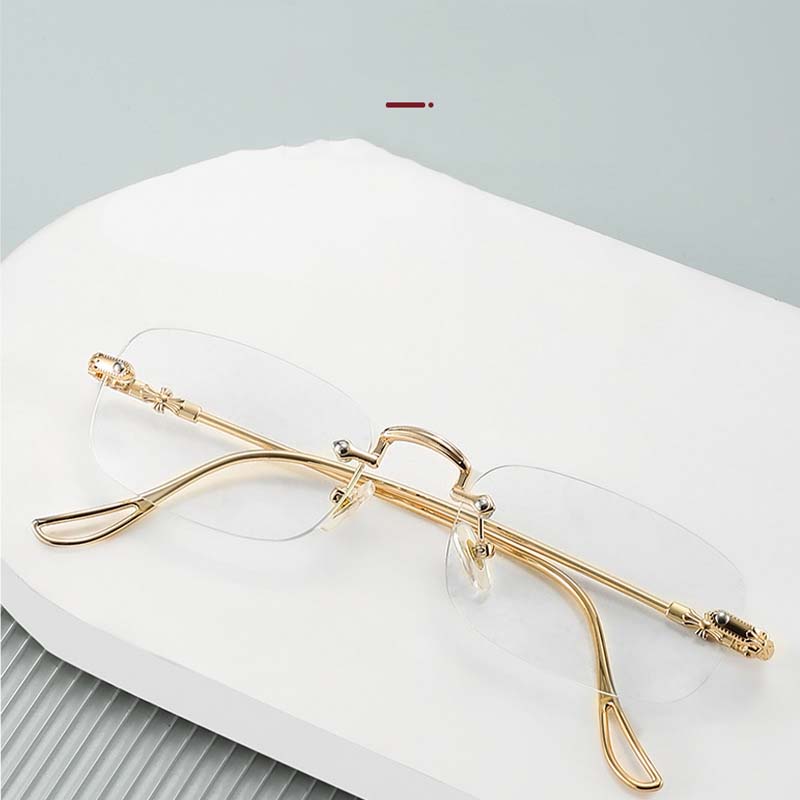 2PCSNew Fashionable Frameless High-definition Anti Blue Light Glasses Suitable For Both Men And Women Anti Fatigue Glasses20101