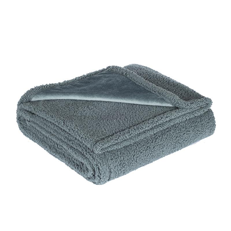 

Водонепроницаемое одеяло для домашних животных из фланели Shu Cotton Lint Sherpa утолщенное одеяло для домашних животных XS 50 x70CM чёрный