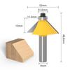 1PC 8mm Shank Wood Router Bit Straight End Mill Trimmer Cleaning Flush Trim Corner Round Cove Box Bits Tools Milling Cutter