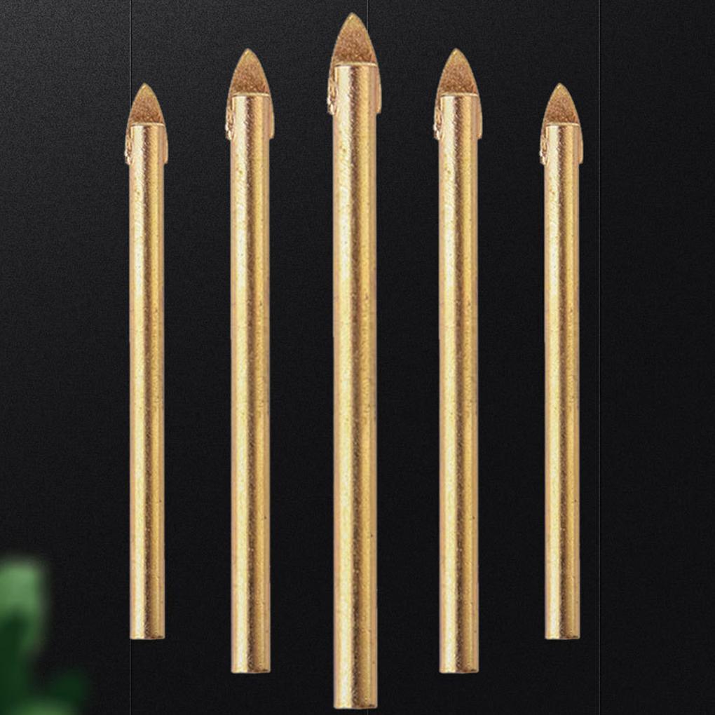 10 Pieces Glass Drill Bits Assortment Portable Ceramic Concrete Metal Hole Puncher Assorted Kit Power Tools Accessories