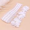 Baby White Lace Flower Headband with Bow for Girls – Sweet Princess, Birthday, Hundred Days Elastic Headband.