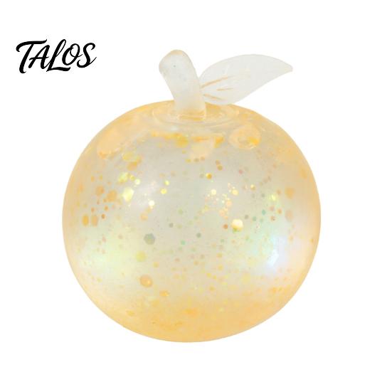 Stress Relief Toys for Adults Kids Maltose Glitter Apple Squeeze Ball, Soft TPR Slow Rising Fidget Creative Birthday Gifts Girls Toy Anxiety