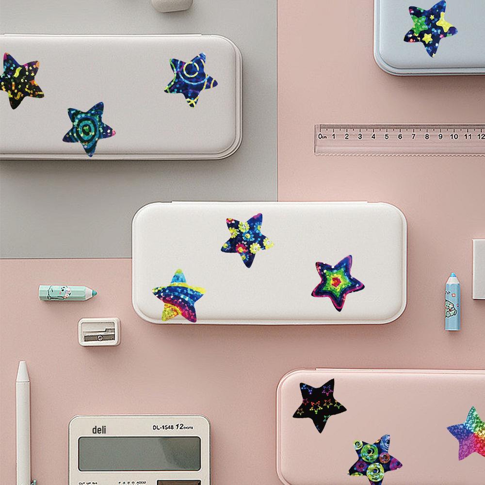 500 Shiny Star Stickers Roll for Journals, DIY Decoration, and Envelope Sealing